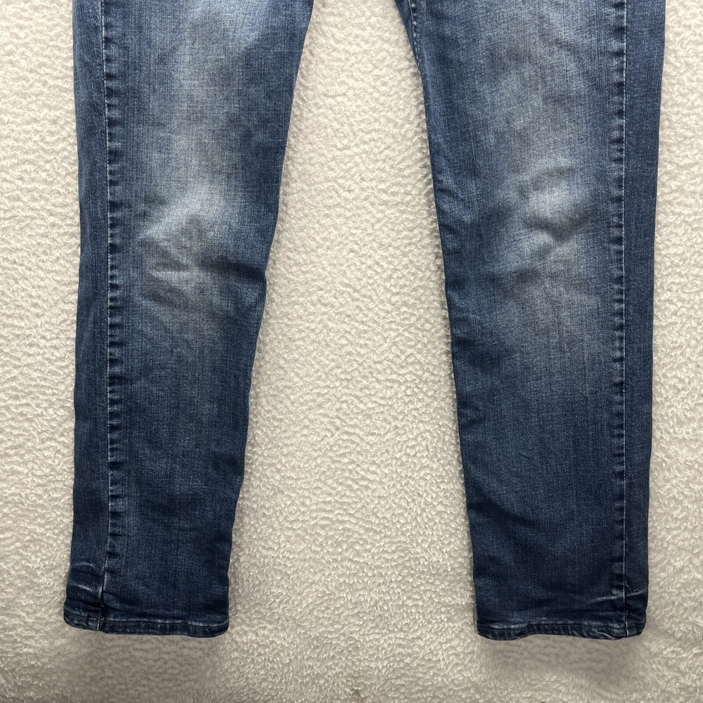 Levis Jeans Mens 32 x 32 Blue Denim Pants Slim Straight 514 Adult Cotton Chore - Picture 2 of 16